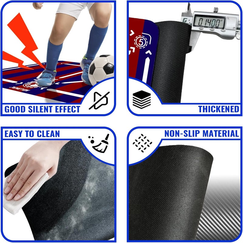 peneyon Soccer Training Mat with Adjustable Soccer Trainer - Non-Slip Soccer Training Equipment for Kids Youth to Boost Speed, Strength & Coordination | Soccer Trainer for Indoor/Outdoor Drills - Image 5